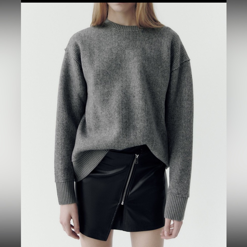 zara leather skirt NWT